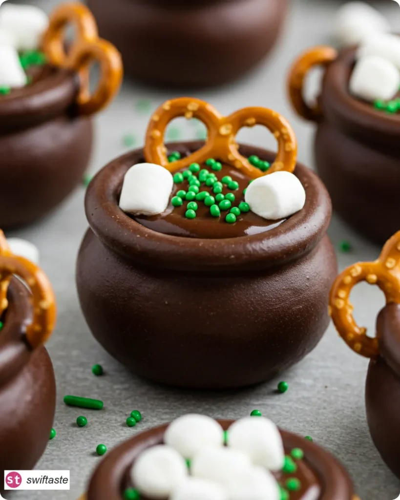 Easy Cauldron Cookies served with bubbling marshmallow topping