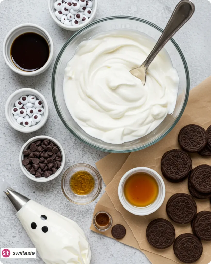Ingredients for Ghostly Halloween Yogurt