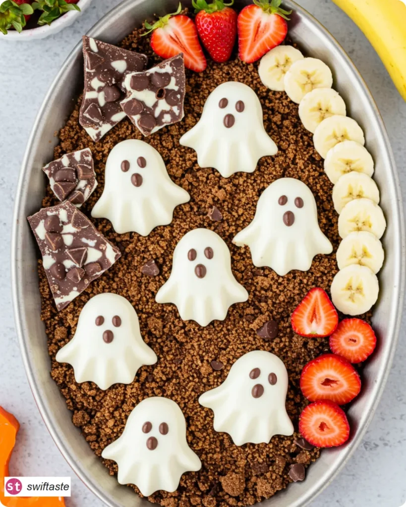 Ghostly Halloween Yogurt serving