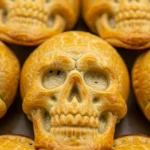 Skull Chicken Pot Pies close‑up with flaky crust