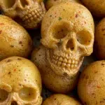 Skull Potato Bites roasted golden with crisp details