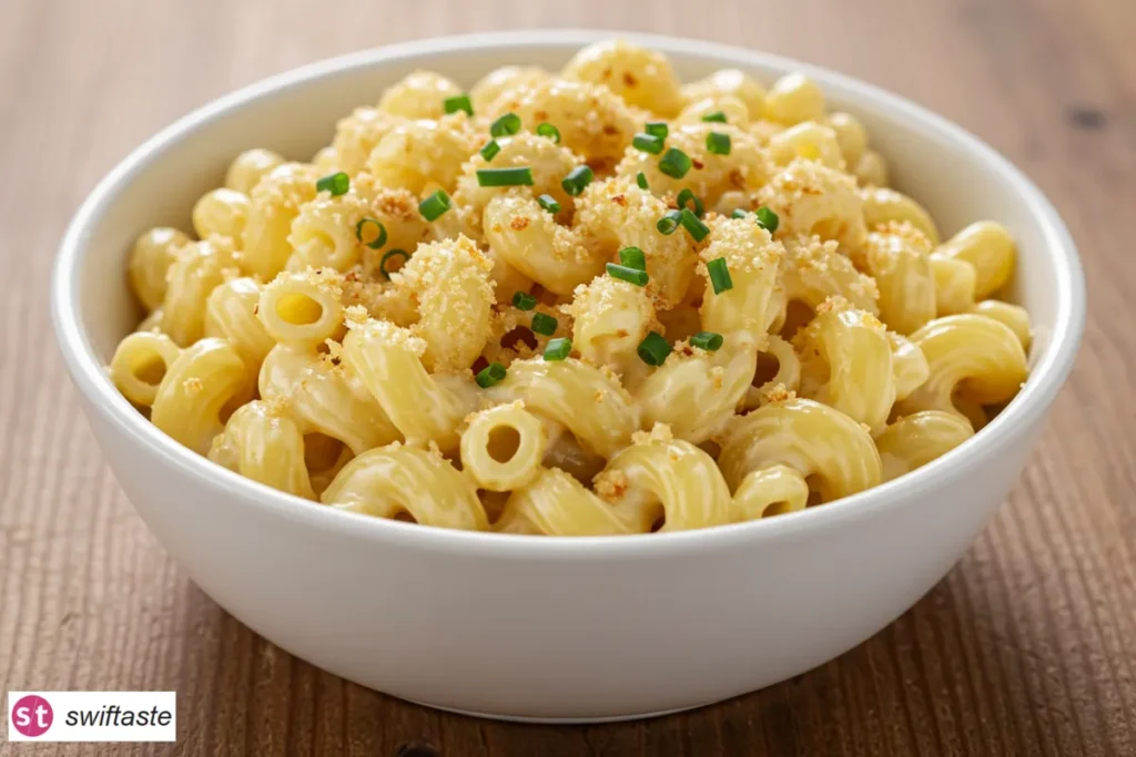 White Cheddar Mac and Cheese in creamy sauce