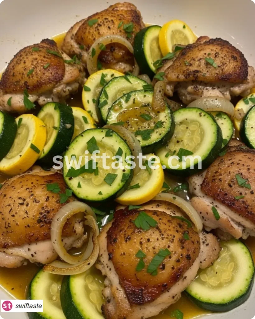 Chicken with Zucchini and Squash