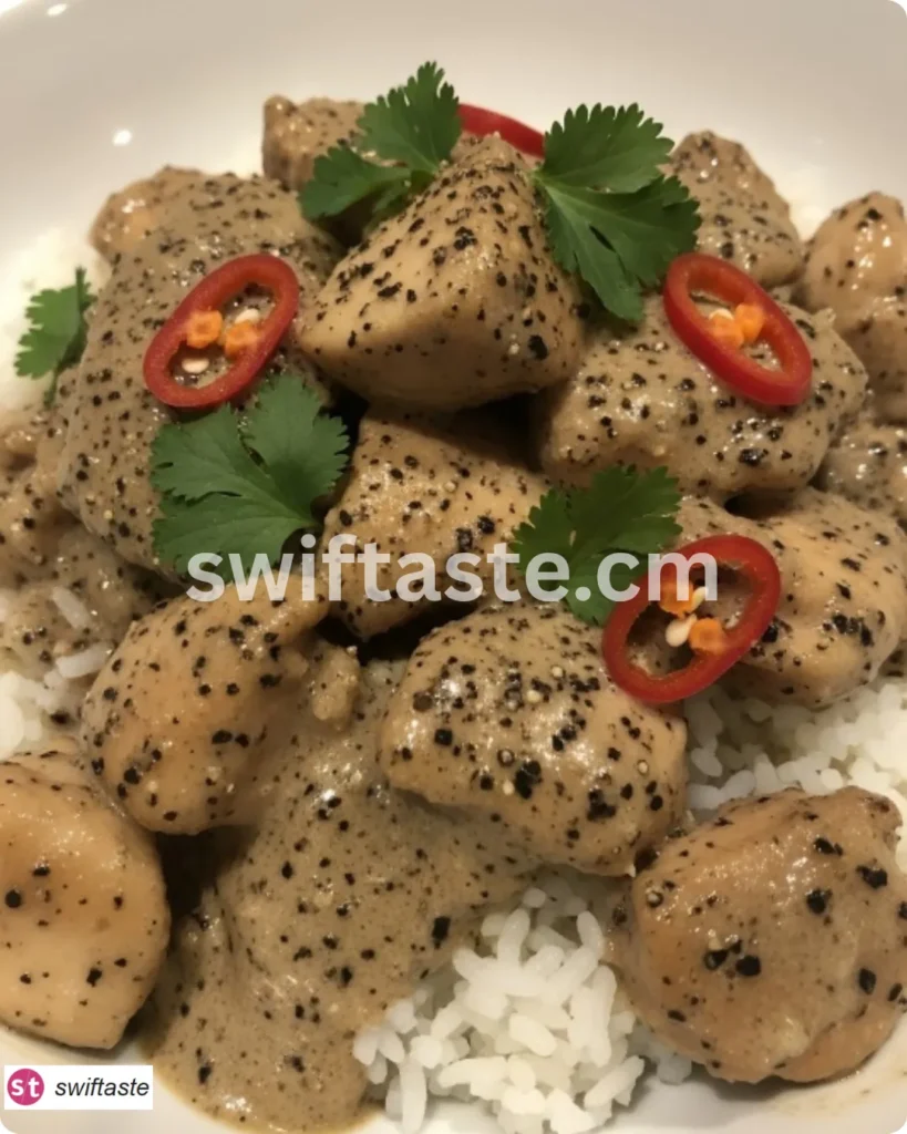 Creamy Black Pepper Chicken