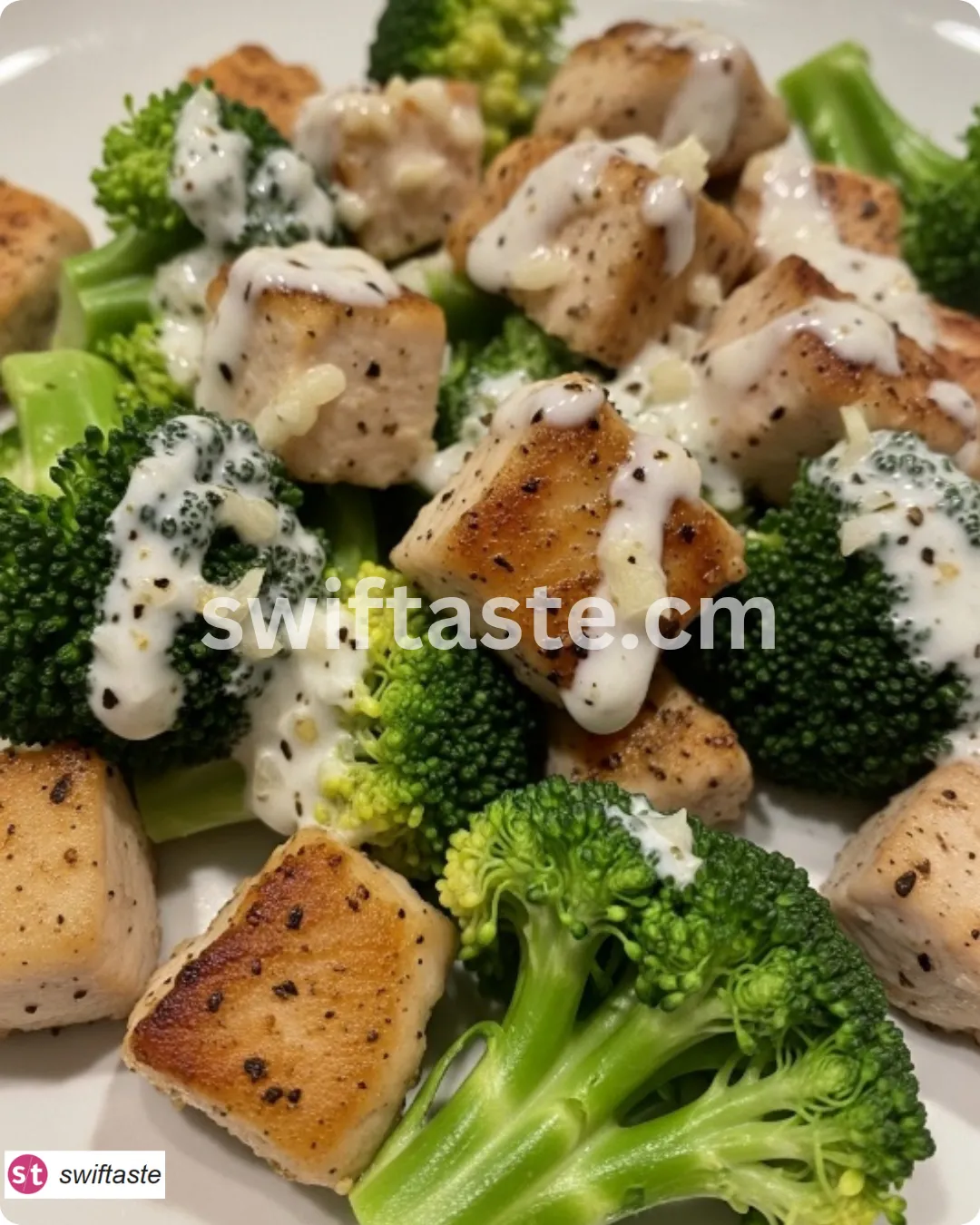 Creamy Garlic Chicken and Broccoli Skillet