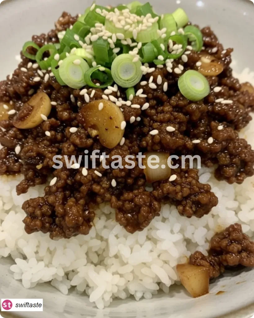 Ground Beef Hot Honey Bowl
