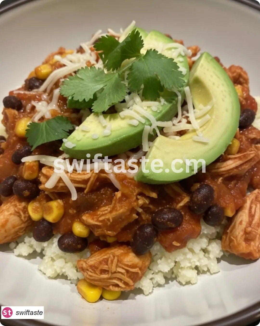 High Protein Chicken Enchilada Bowls