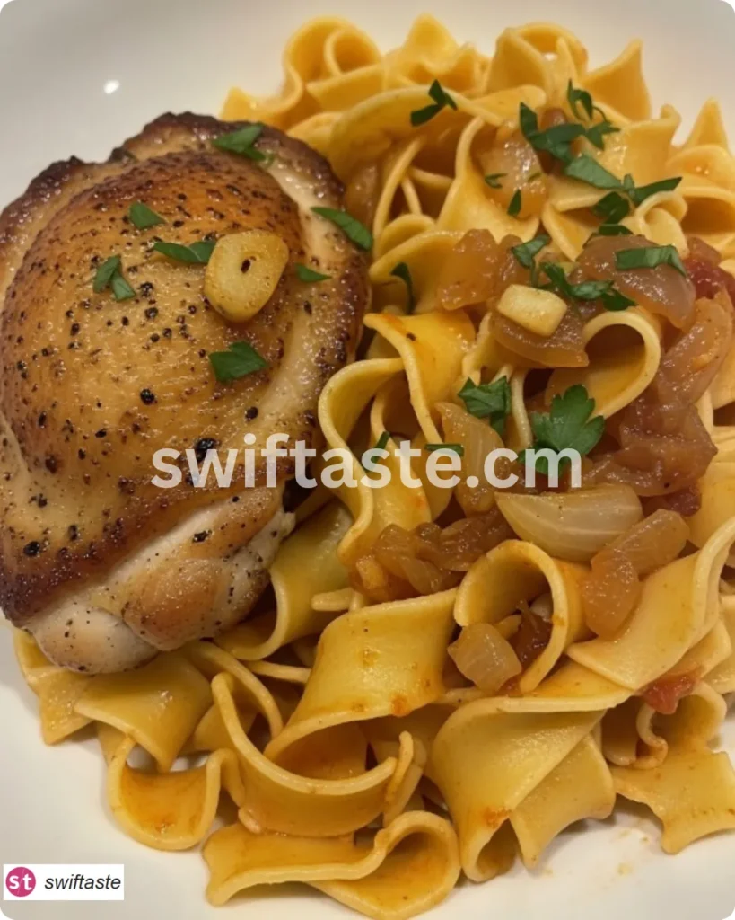 One Pan Chicken with Buttered Noodles