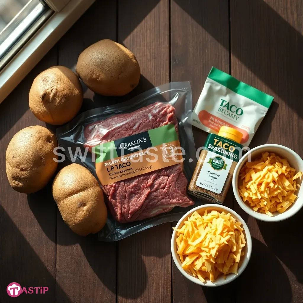 Cheesy Taco Potatoes