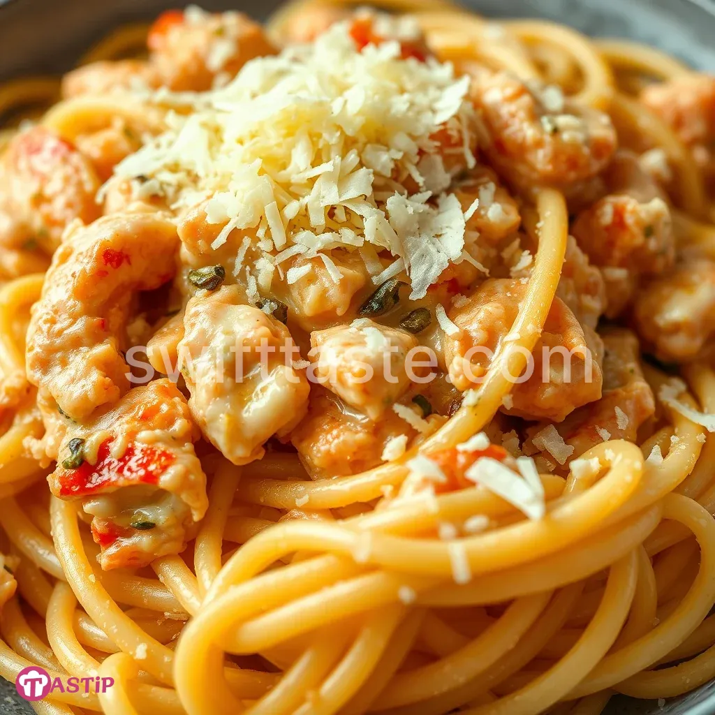 Creamy Lobster Spaghetti