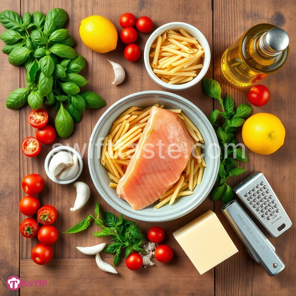 Salmon Pesto Pasta