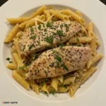 High Protein Garlic Parmesan Chicken Pasta
