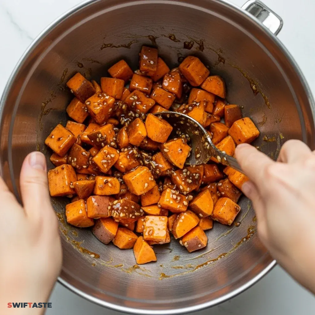 Honey Roasted Sweet Potatoes