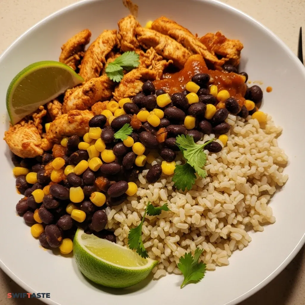 High-Protein Chicken Enchilada Bowls