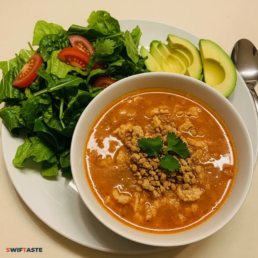 High Protein Chicken Taco Soup