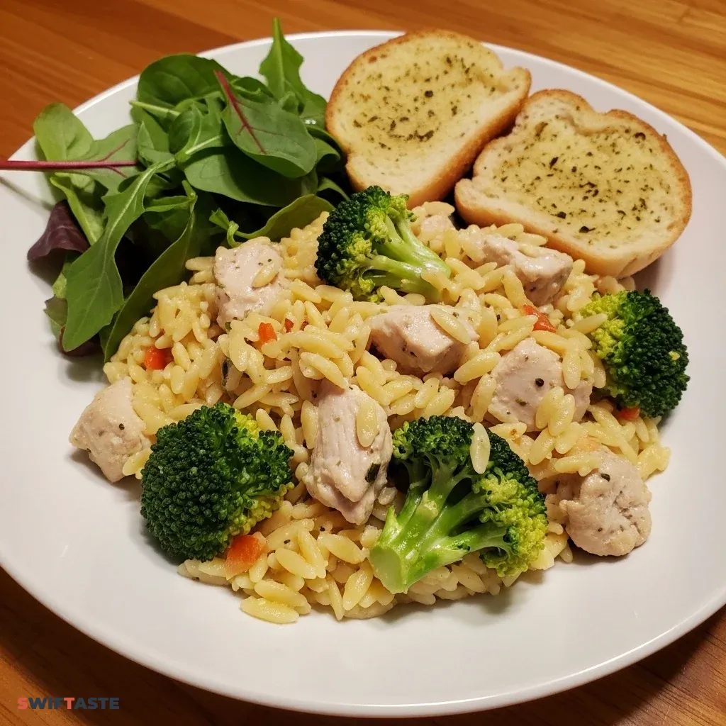 Cheesy Chicken Broccoli Orzo 11 Cheesy Chicken Broccoli Orzo