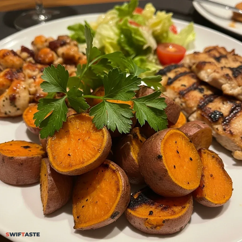 Honey Roasted Sweet Potatoes