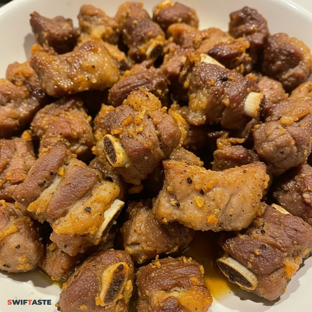 Ginger Grilled Pork Ribs Bites