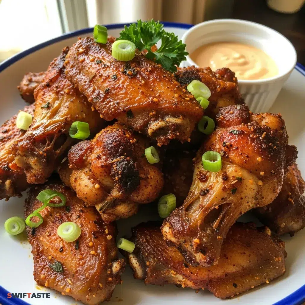Cajun Chicken Wings Dish