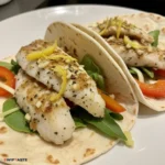 Garlic Fish Tacos Plate