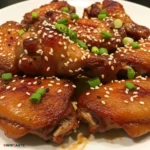 Sesame Slow Cooked Chicken Wings Meal