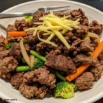 Ground Beef Spicy Stir Fry Bowl