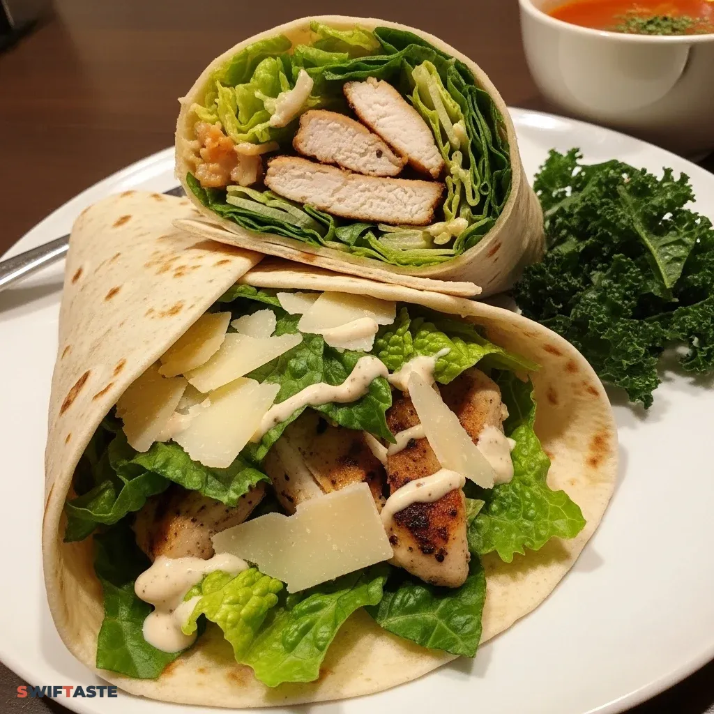 Caesar Salad Chicken Wrap