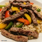 Steak Pepper with Rice