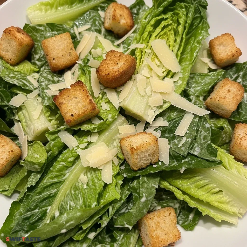 Caesar Salad with Sourdough Croutons