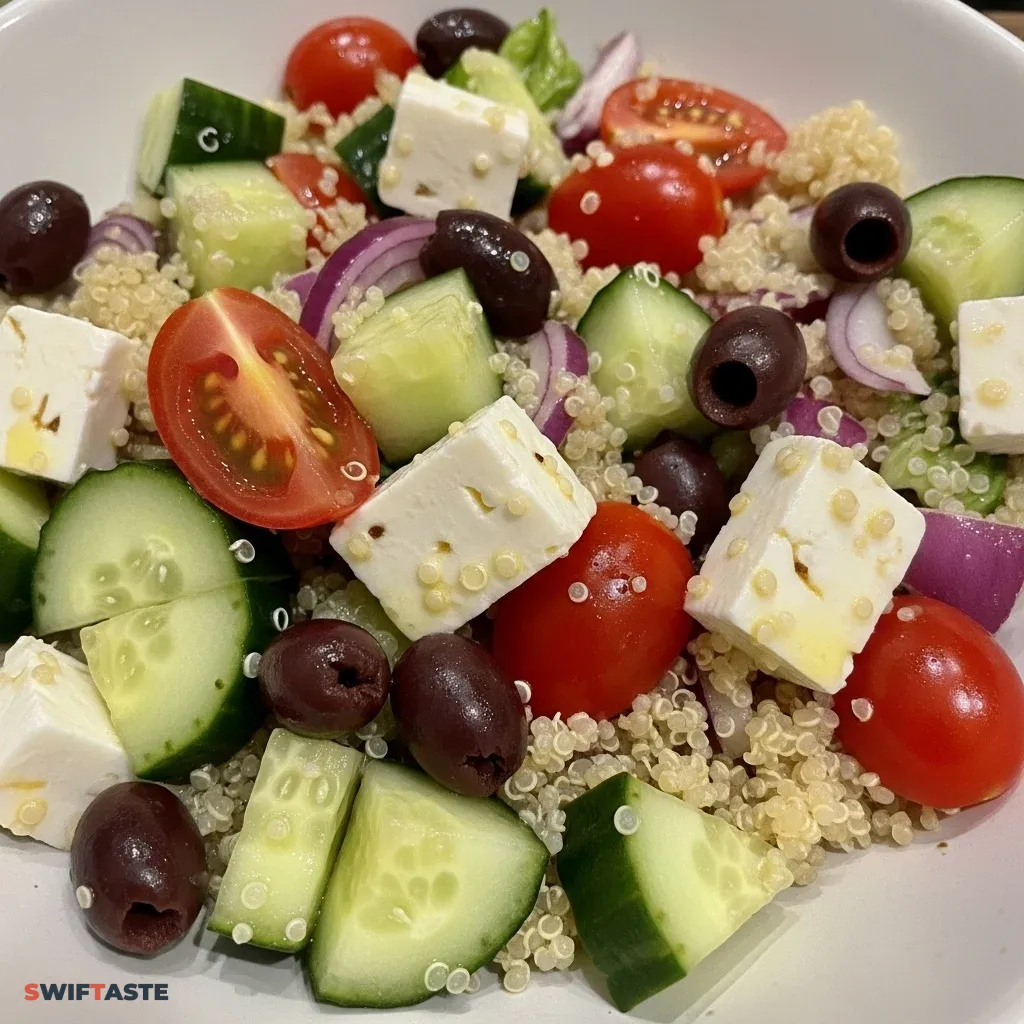 Greek Salad with Quinoa and Feta