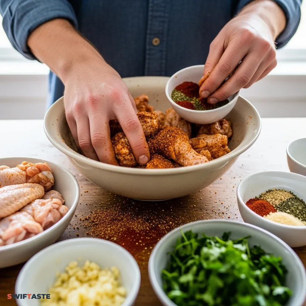 Cajun Chicken Wings Dish