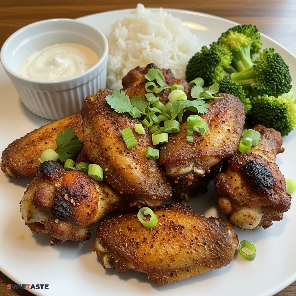 Cajun Chicken Wings Dish