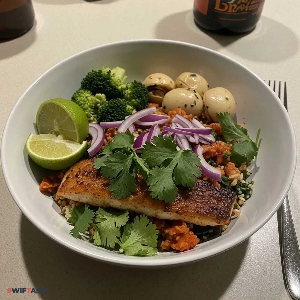 Spicy Fish Tacos Bowl