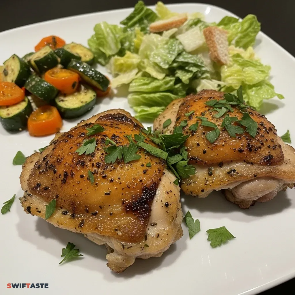 Air Fryer Garlic Parmesan Chicken Thighs 5 Air Fryer Garlic Parmesan Chicken Thighs