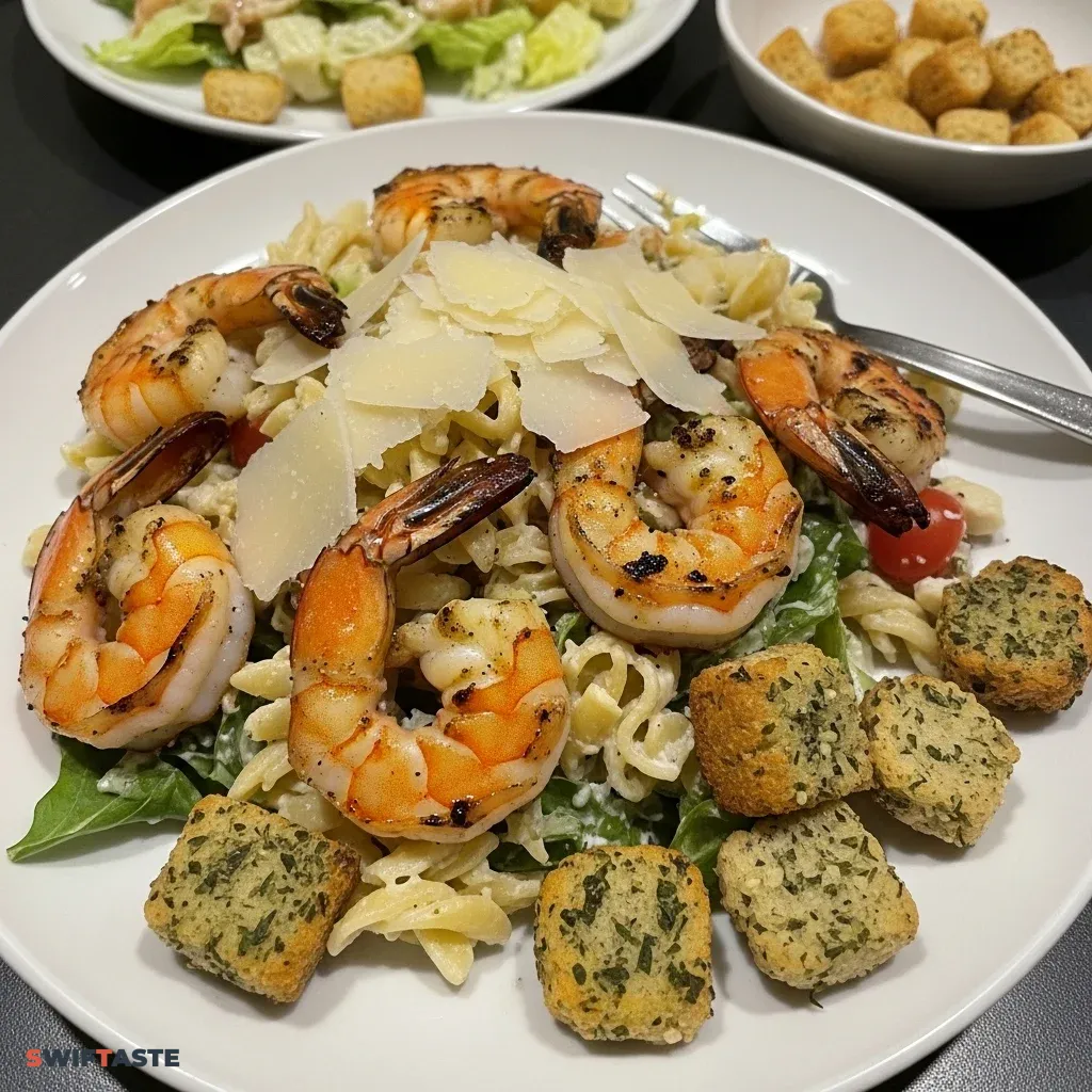 Caesar Salad Grilled Shrimp Pasta Salad 5 Caesar Salad Grilled Shrimp Pasta Salad