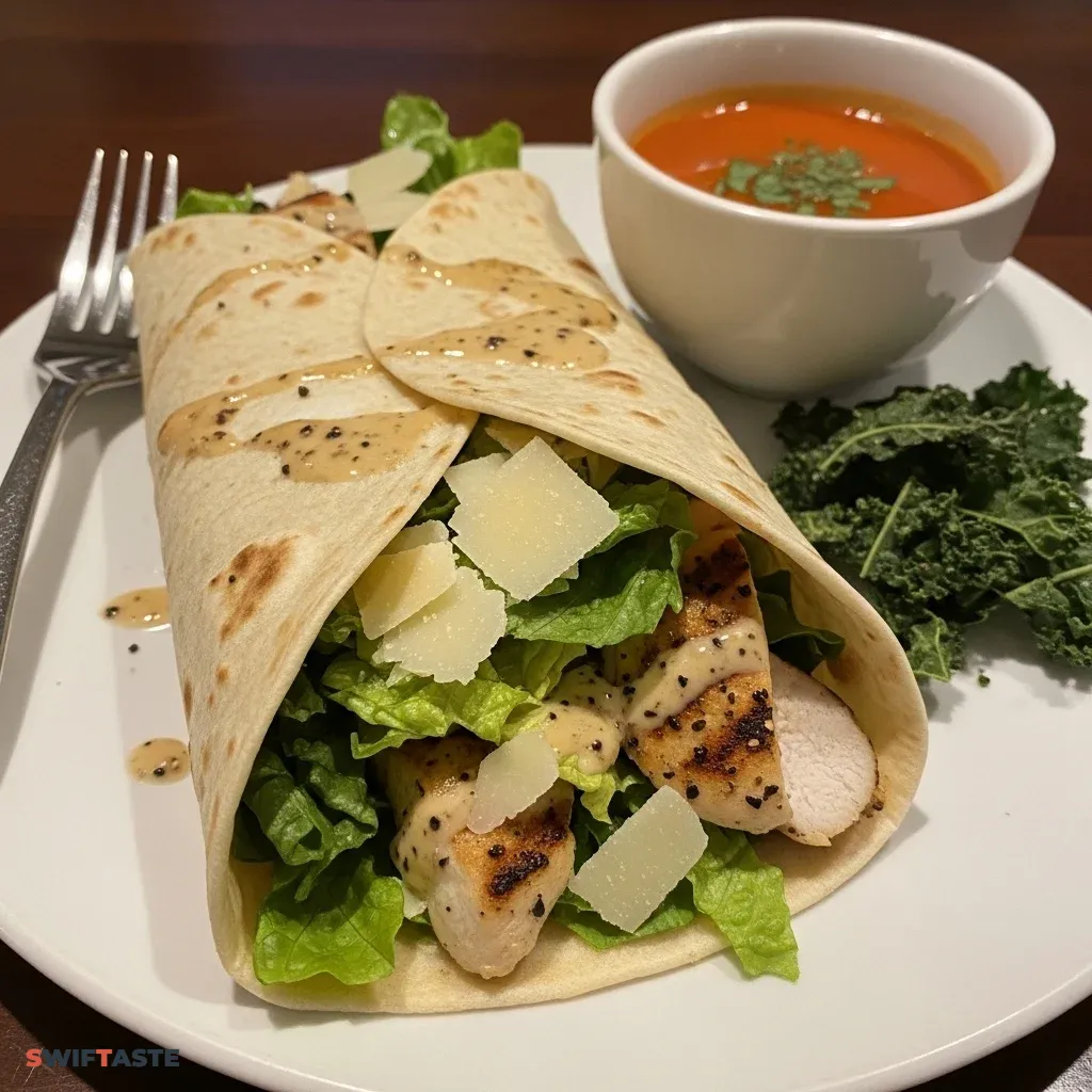 Caesar Salad Chicken Wrap 5 Caesar Salad Chicken Wrap