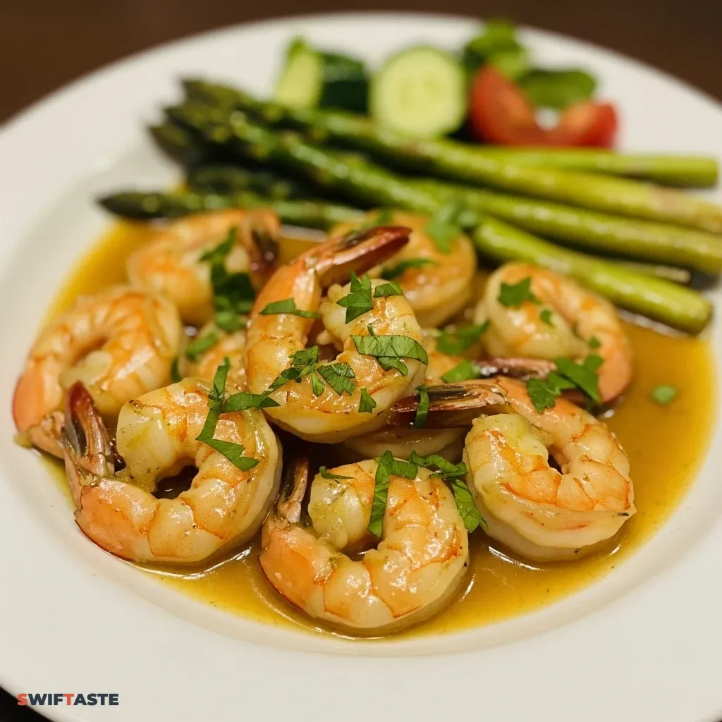 Garlic Shrimp Scampi Dish