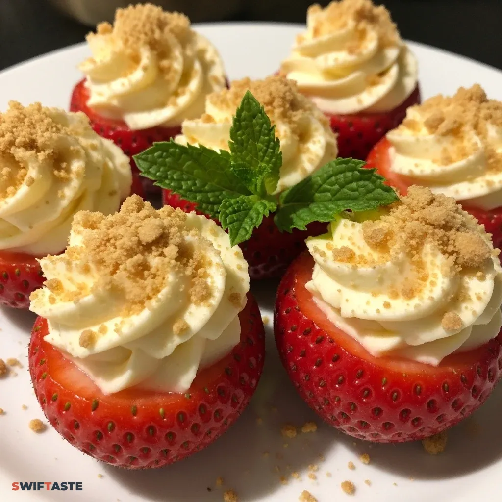 Cheesecake Deviled Strawberries